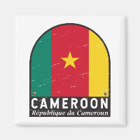 Vintagem em Desvio do Sinalizador Camarões Emblem