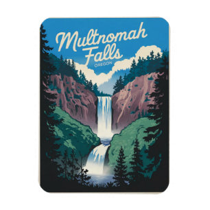 Íman Vintagem Multnomah Falls