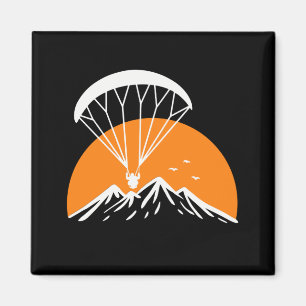 Íman Vintagem retrô de paramotorização