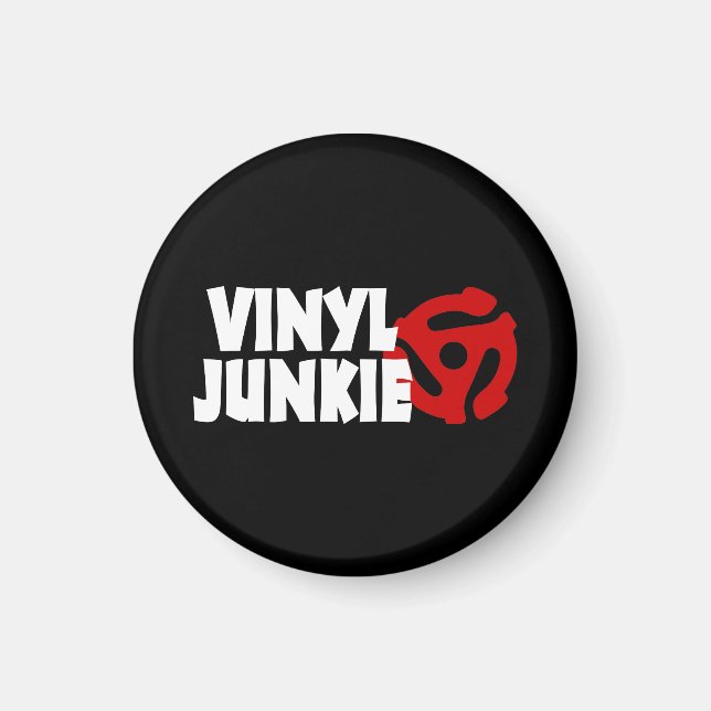 Íman Vinyl Junkie (Frente)