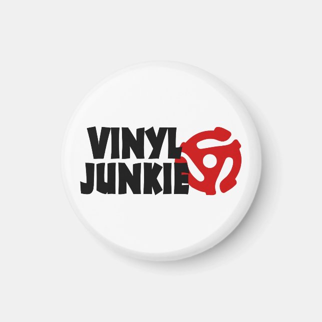 Íman Vinyl Junkie (Frente)