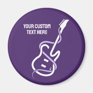 Íman Violão Estilizado de Texto Personalizado