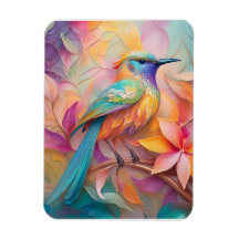 Violet Throed Songbird Fantasy Bird