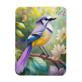 Íman Violet Tufted Jay Fantasy Bird
