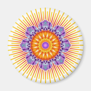 Íman Violeta amarela da mandala