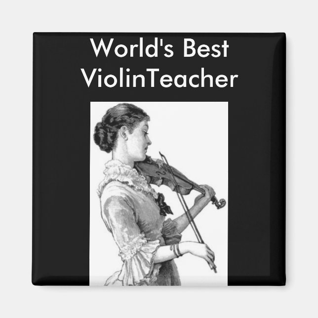 Íman Violinista Vintage (Frente)