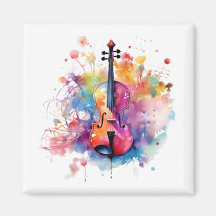 Íman Violino de aquarela
