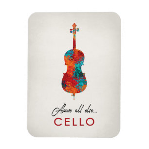 Íman Violoncelo - música colorida brilhante