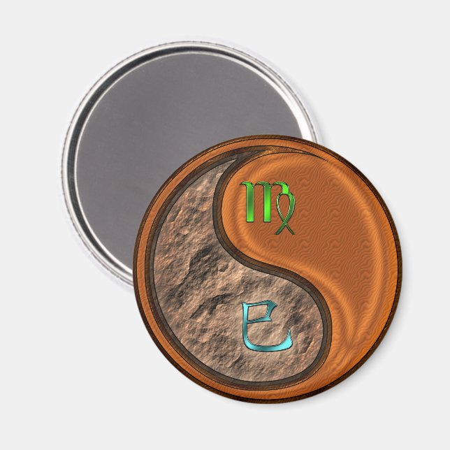 Íman Virgem & Cobra de Madeira (Front/Back)