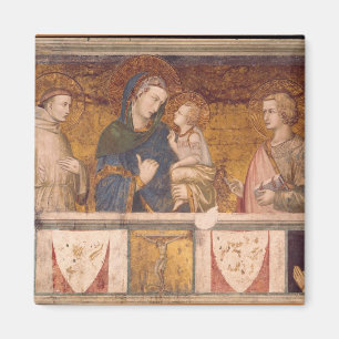 Íman Virgem e Criança com Ruas. Francis e Ruas. John