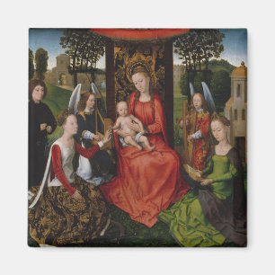 Íman Virgem e Criança com Santos Catherine de Alexandr