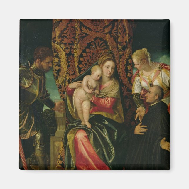 Íman Virgem e Criança com um monge beneditino (Frente)