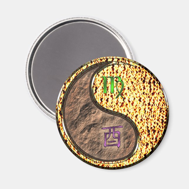 Íman Virgem & Galo de Fogo (Front/Back)