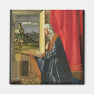 Íman Virgem Maria, do diptych do aviso (óleo sobre