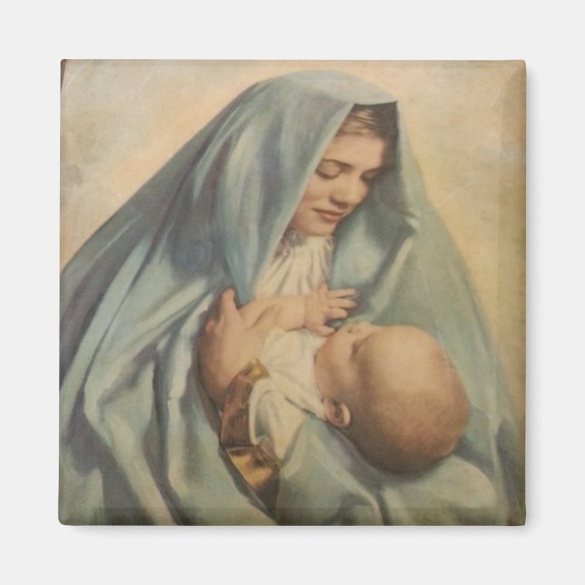 Íman Virgem Maria e Amor Jesus Magneta (Frente)