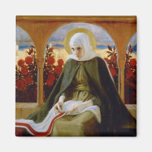 Íman Virgem Maria no Jardim Rosa (Albert Edelsense)