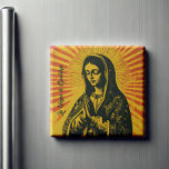 Íman Virgen de Guadalupe Drape<br><div class="desc">Adicione uma pop de cor e um talento icônico à sua cozinha com esta imã de geladeira de desenho do Virgen de Guadalupe! Com o seu estilo eclético moderno e design vibrante, este ímã traz uma reviravolta para as imagens clássicas, fazer-o como uma peça de destaque para qualquer geladeira. Perfeito...</div>