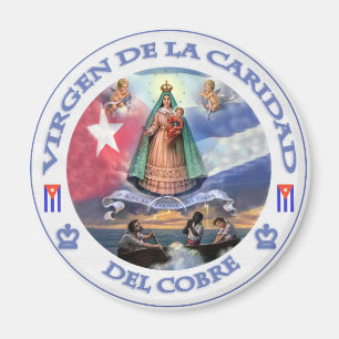 ÍMAN VIRGEN DE LA CARIDAD DEL COBRE CUBAN PATRIOT SANTO