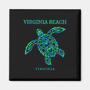 Íman Virginia Beach Sea Turtle Vactle Souven