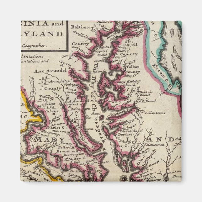 Íman Virginia e Maryland (Frente)