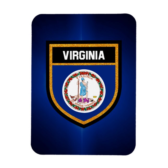Íman Virginia Flag (Vertical)