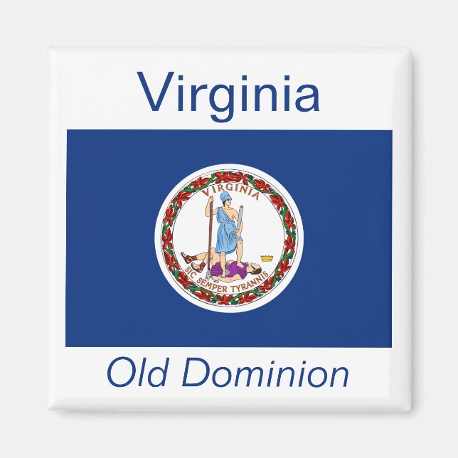 Íman Virginia Flag Magnet (Frente)