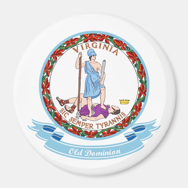 Íman Virginia Seal (Frente)