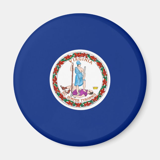 Íman Virginia State Flag Design (Frente)