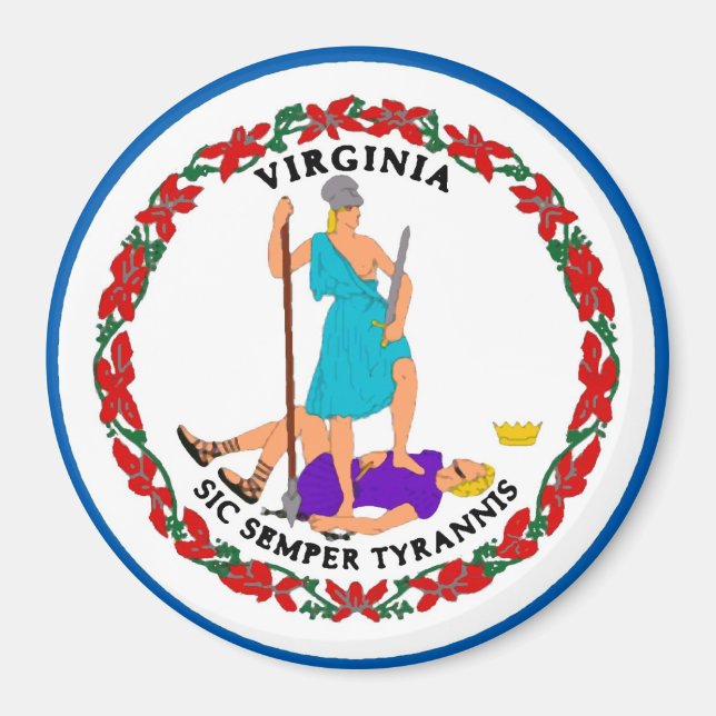 Íman Virginia State Flag Magnet (Frente)