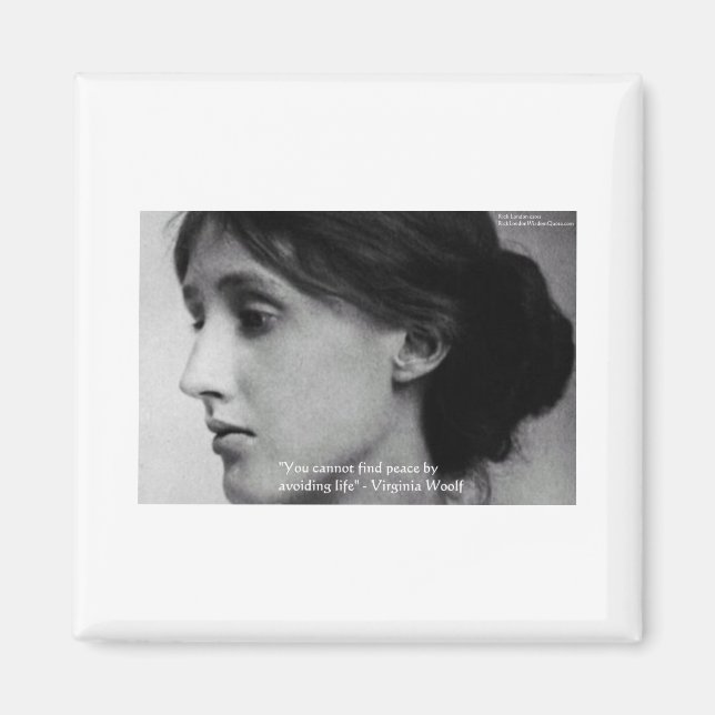 Íman Virginia Woolf "Encontrar Paz", dons de citação de (Frente)