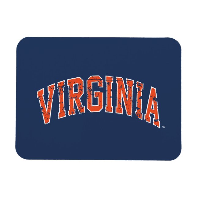 Íman Virginia Wordmark Distressed (Horizontal)