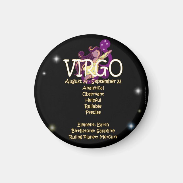 Íman Virgo zodiac (Frente)