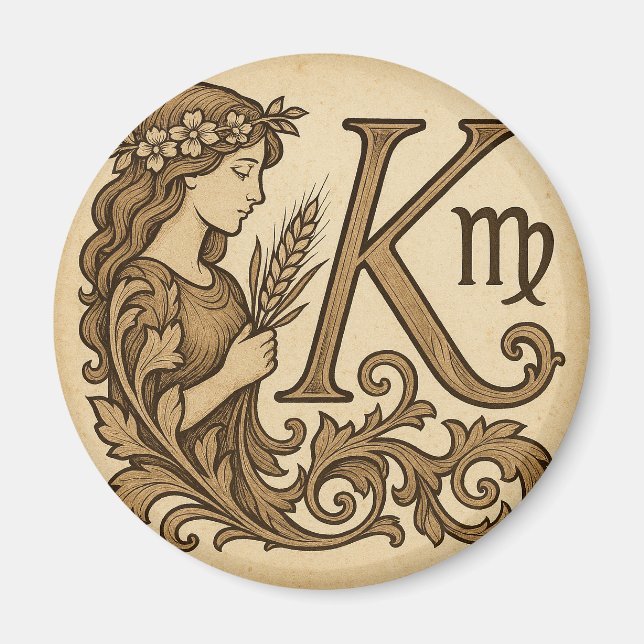 Íman virgo Zodíaco (K) (Frente)