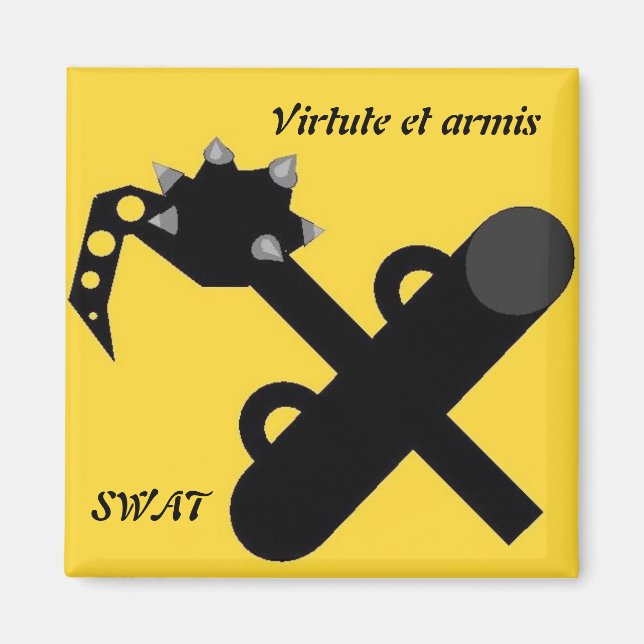Íman Virtude et armis SWAT Magnet (Frente)