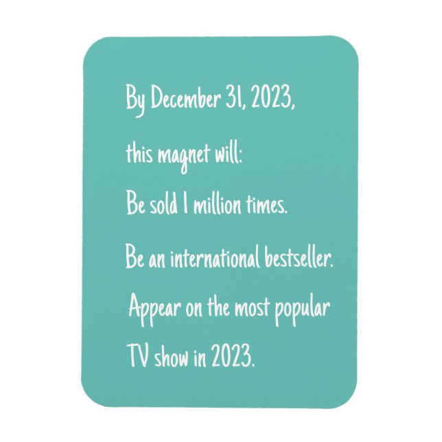 Íman Visão Azul do Céu Engraçado (Vertical)