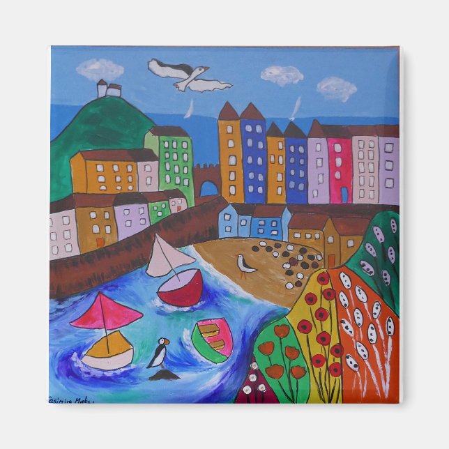 Íman Visão Colorida de Tenby (Frente)
