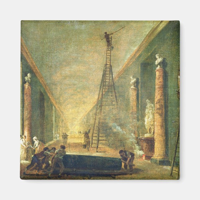 Íman Visão da Grande Galeria do Louvre (Frente)