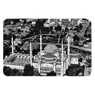 Íman Visão geral da mesquita azul Vintage Turquia Istam