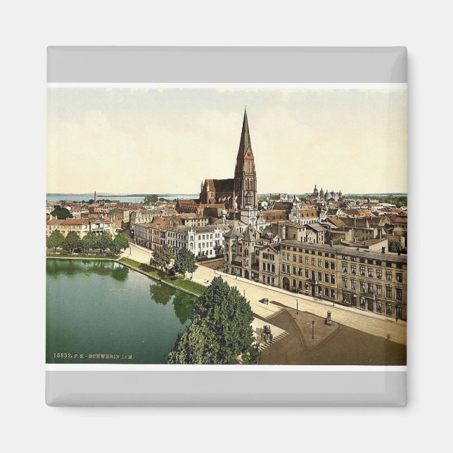 Íman Visão geral, Schwerin, Mecklenburg-Schwerin, Germ (Frente)