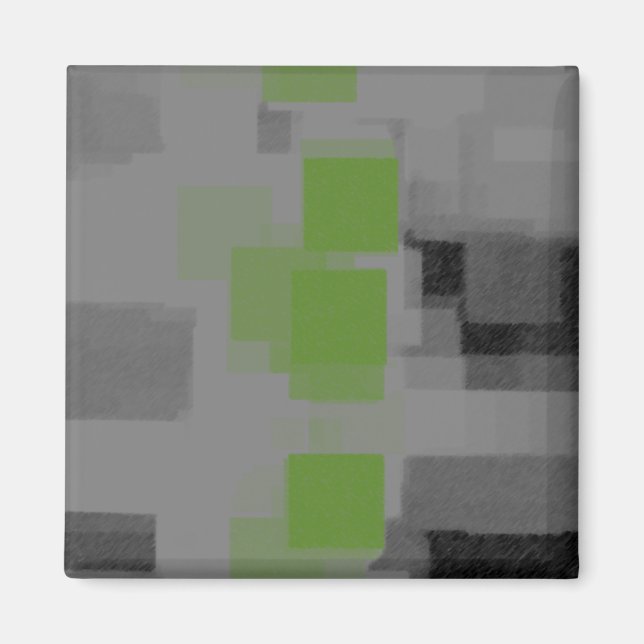 Íman "Visão Noturna" Abstrato geométrica (Frente)