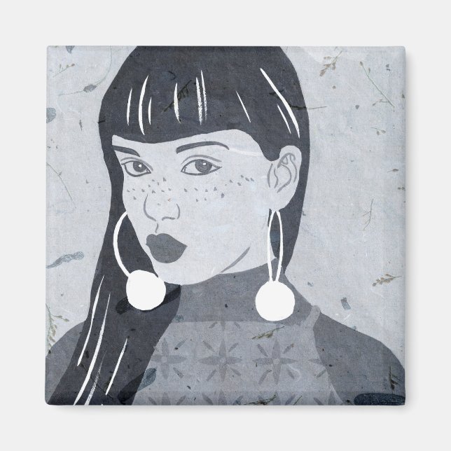 Íman Visão Noturna do Retrato (Frente)