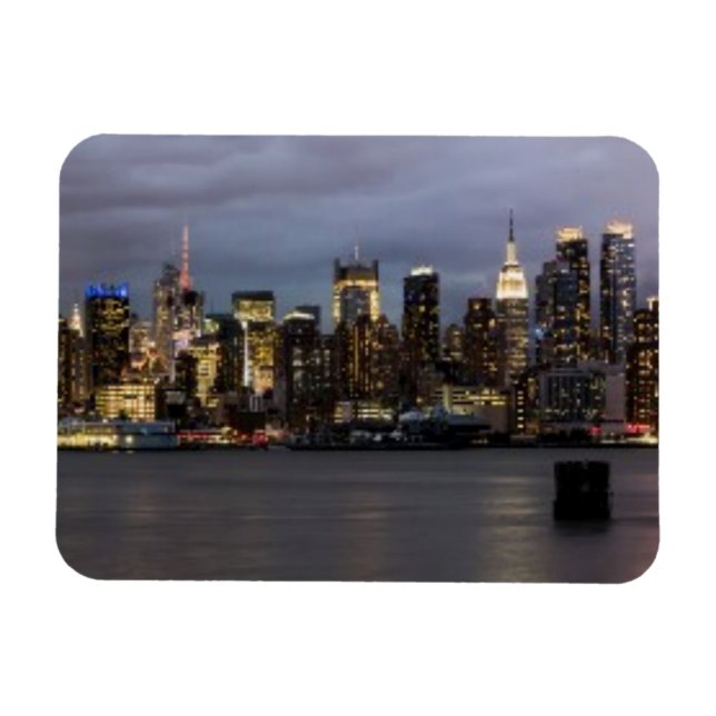 Íman Visão panorâmica da noite de inícios de Manhattan (Horizontal)