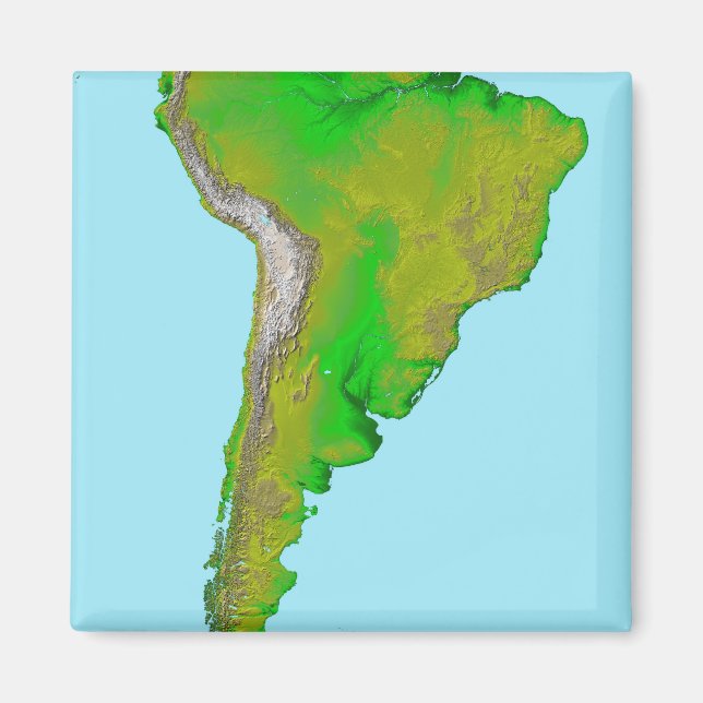 Íman Visão topográfica da América do Sul (Frente)