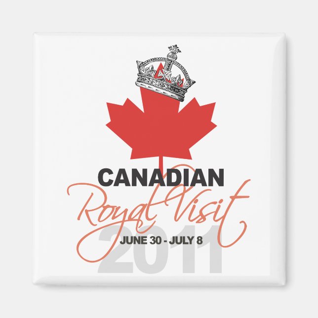 Íman Visita Real Canidian - William & Kate Wedding (Frente)