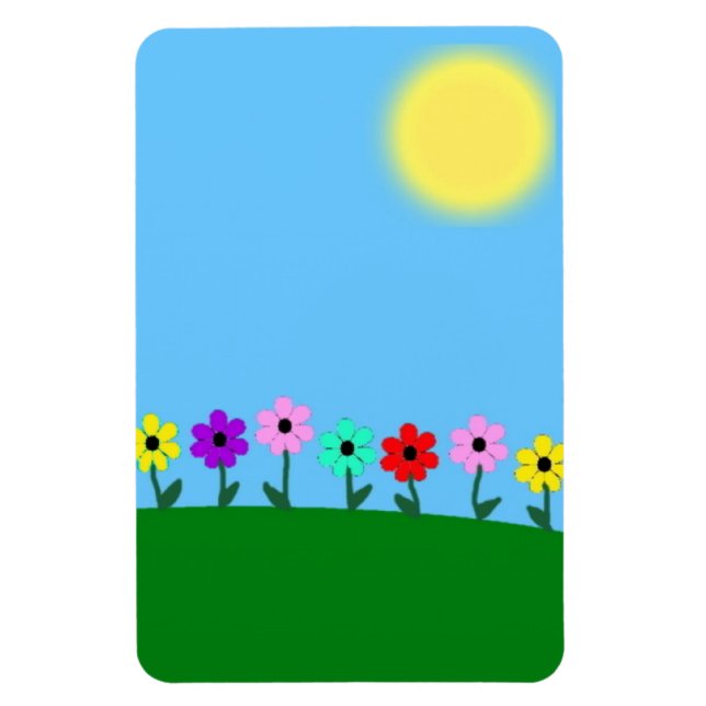 Íman Visitas Coloridas (Vertical)