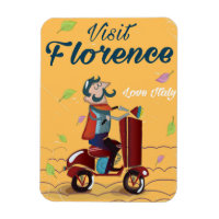 Visite Florence - poster de viagens patinete itali