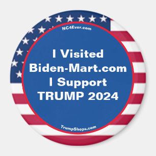 Íman Visitei Biden-Mart.com Magnet Frigorífico