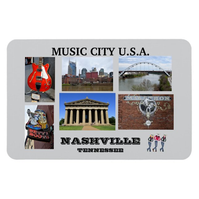 Íman Visões de Nashville, Tennessee (Horizontal)