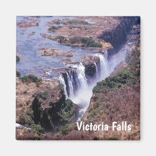 Íman Vista aérea da famosa Victoria Falls - Zimbabué