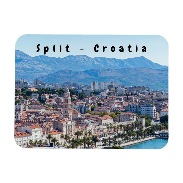 Íman Vista aérea da frente marítima da cidade de Split, (Horizontal)